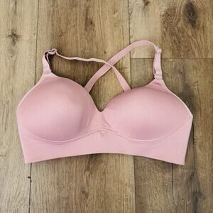 Warner’s Pink Wire Free Lined T Shirt Bra Women’s Size 36D